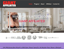 Tablet Screenshot of giantaffiliates.com